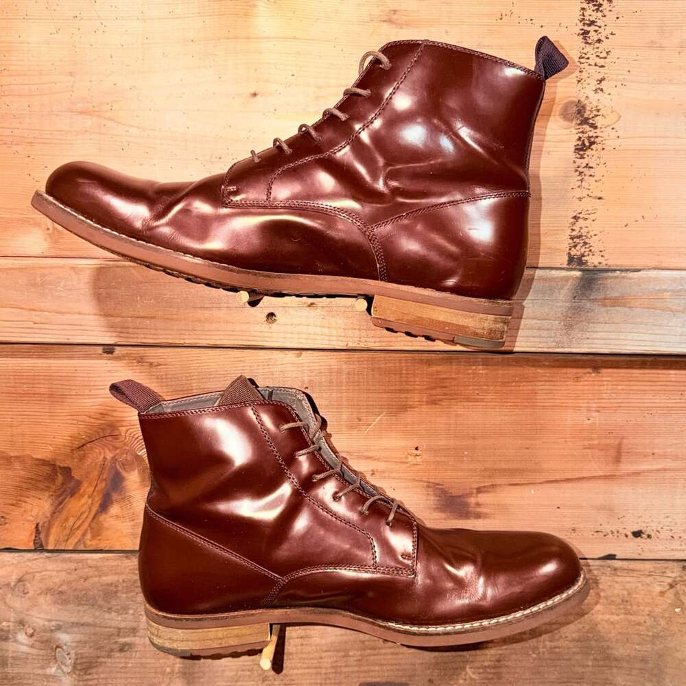 G-Star Raw Brown Leather Lace-Up Boots